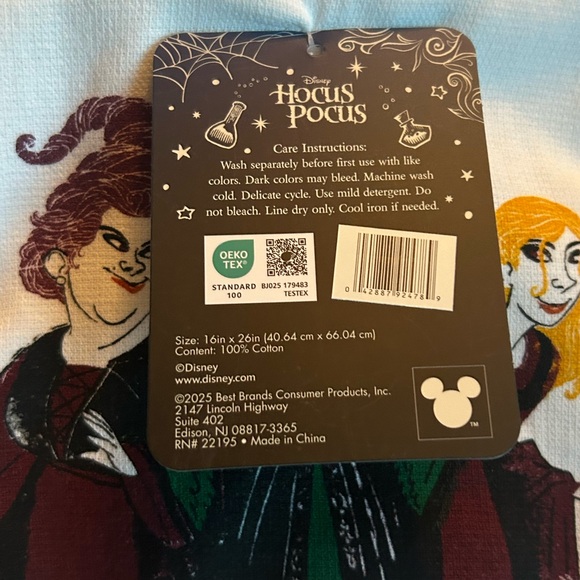 Disney Hocus Pocus Set of 2 Kitchen Towels I Am Sanderson Sister 16”x26” - Picture 3 of 4